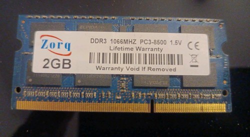 Ram sodimm ddr3 2gb 1066mhz - ddr3,