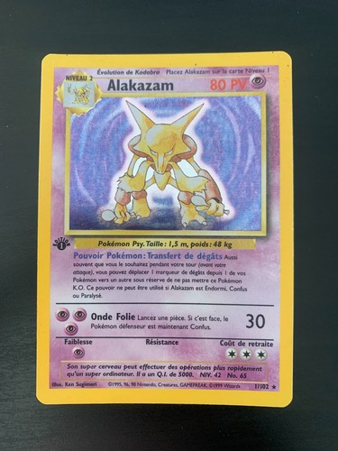 Carte pokémon alakazam - pokémon, :