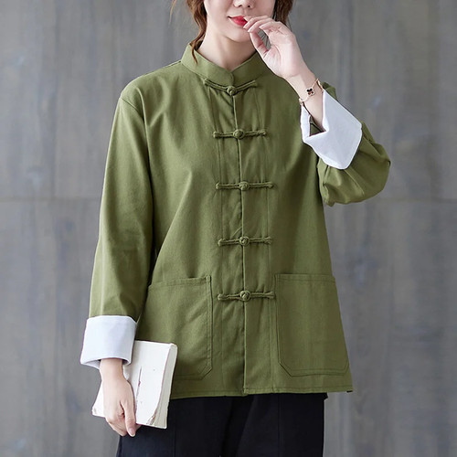 Tang tuta lino top - top, collo