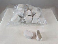 LOTTO N. 30 PIEDINI DI GOMMA PER SEDIE E MOBILI CIRCA 40x20 MM