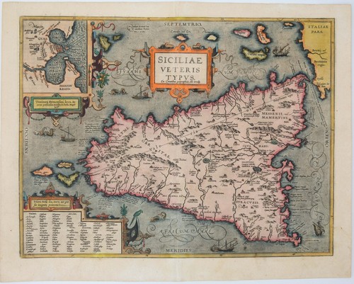 1601 splendida mappa ortelius - 1601,