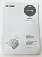 Telefono fotocopiatrice fax Sharp UX-300 3 in 1 *SOLO MANUALE*