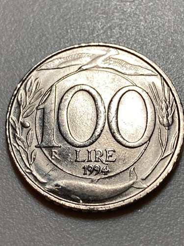 100 lire 1994 lira rep - ,