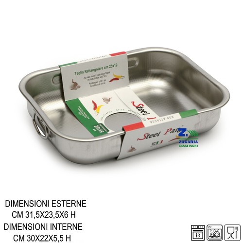 Teglia forno rettangolare - teglia, cm