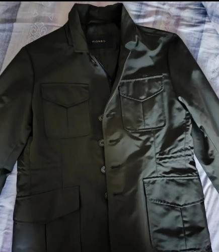 Piombo giacca trench uomo slim - piombo,