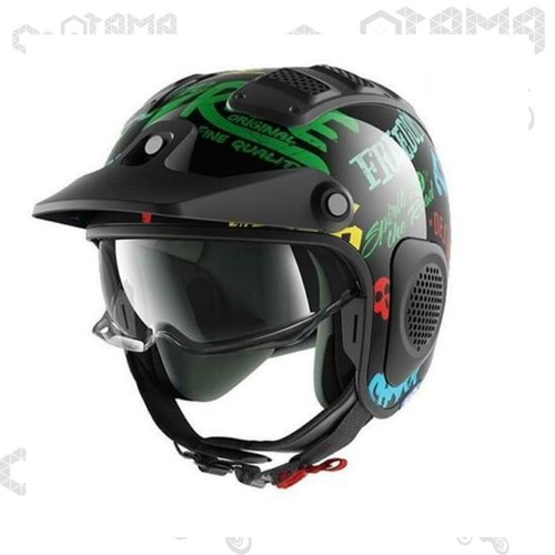 Casco jet fibra - jet, moto