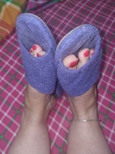 ciabatte donna  Spugna Viola Usate