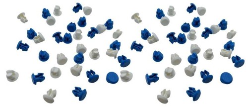 100 pezzi kit rivetti bottoni - pezzi,
