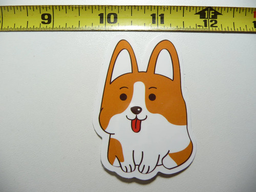 Corgi cucciolo seduto lingua - corgi,