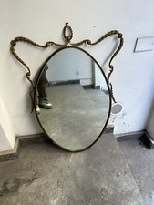 Specchio da parete In Ottone italia anni '50 Come Da Foto