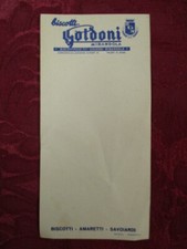 BISCOTTI GOLDONI MIRANDOLA, 5 FOGLI PER APPUNTI