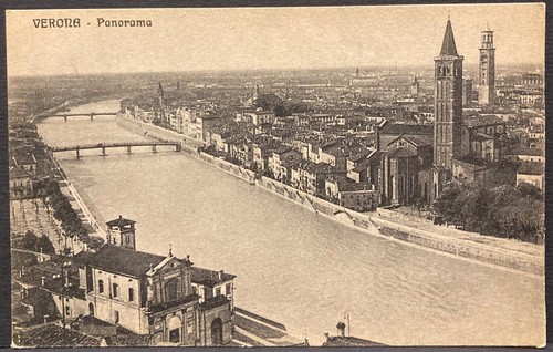 Verona panorama cartolina - verona,