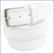 Cintura Uomo vera Pelle Bianca