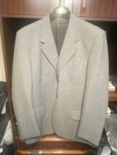 Giacca uomo a quadretti pura lana vergine, lanificio trivernum 