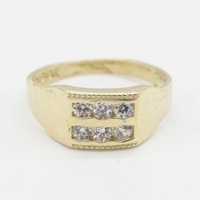 Anello Rettangolare CZ Reale