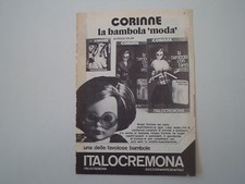 advertising Pubblicità 1974 BAMBOLA CORINNE ITALOCREMONA