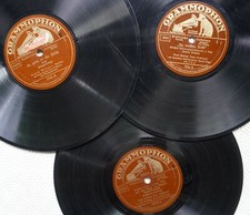 Piastra gommalacca piastre per grammofono 3 pezzi grammofono canzone popolare valzer 