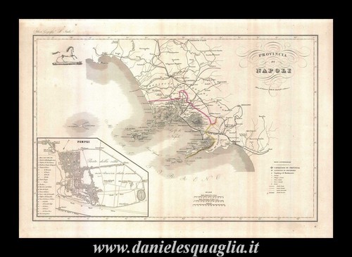 Napoli pompei campania carta - pompei,