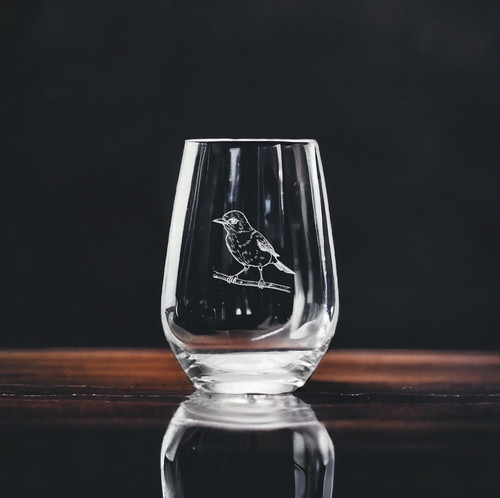 Robin stemless wine glasses - stemless,
