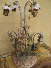 Lampada ferro laccata fiori - fiori, e