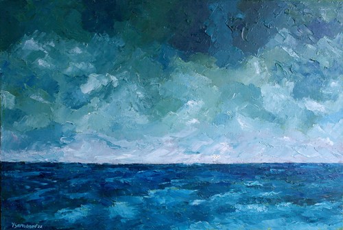 Paesaggio marino verde