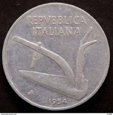 1954 -  ITALIA   - MONETA