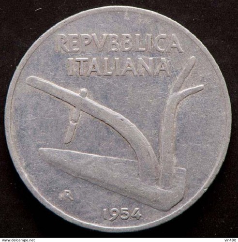 1954 italia moneta - italia,