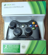 Controller Wireless Nuovo Xbox 360 Originale - Nuovo Sealed - mai aperto 1403 Nero