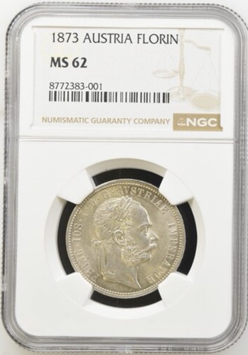 Austria 1873 florin ngc - austria,,