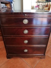 COMODINO STILE IMPERO EPOCA 900 Con Ripiano Estraibile