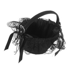  Cesto nero fiori bambina cesti per matrimoni porta confetti fioristi