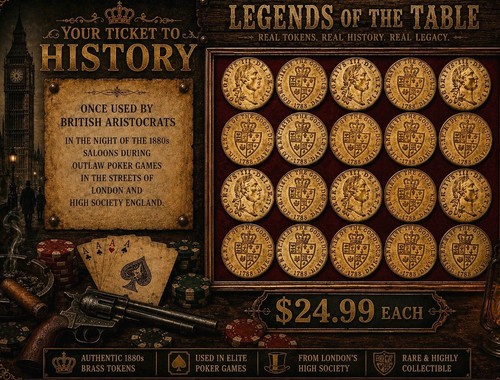 Gettone gioco ottone - gettone,