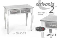SCRIVANIA SCRITTOIO 2 CASSETTI SHABBY CHIC TAVOLO TAVOLINO CONSOLLE 80*40*h75