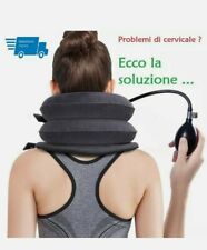 FASCIA CUSCINO COLLARE CERVICALE GONFIABILE ORTOPEDICO TRAZIONE MUSCOLARE COLLO