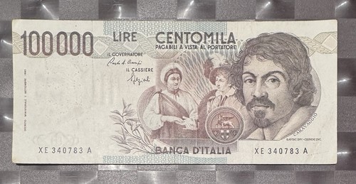 100000 lire caravaggio - 100000, i