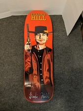 Frankie Hill raro mazzo doppio firmato House of Hill skateboard a forma di rosso 2019