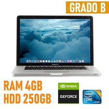 PC APPLE MACBOOK PRO MID 2009 A1286 INTEL 2DUO 4GB HDD 250GB NOTEBOOK COMPUTER