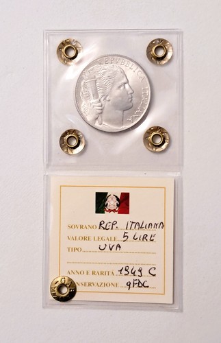 Moneta lire uva - moneta, 1949