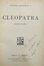 Quattrini, Cleopatra. Romanzo