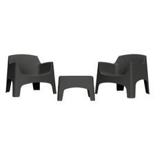 SET DA GIARDINO POLIPROPILENE 'IBIZA TERRACE' taupe