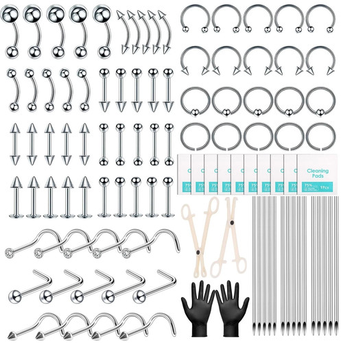 104pcs kit piercing setto - kit,