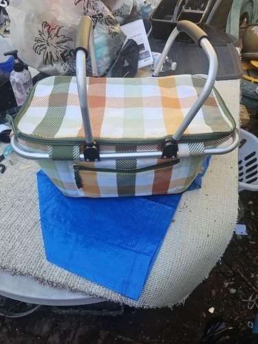 Cestino picnic isolato con - isolato,