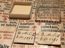 LOTTO RELIQUIE Beata Maria Cristina di Savoia Regina delle Due Sicilie: sigillo di cera