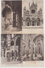 4 ANTICHE CARTOLINE DI SIENA