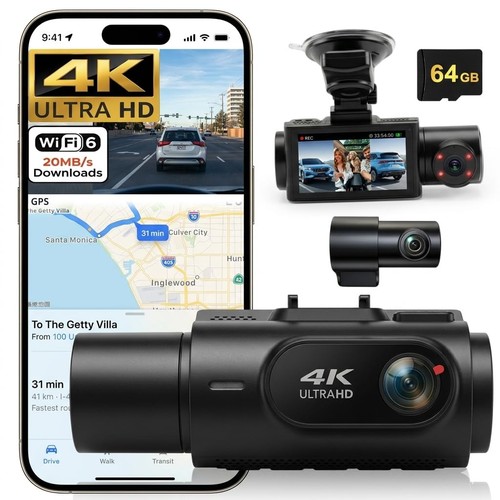 Dash cam canali - cam, 4k+2k+2k