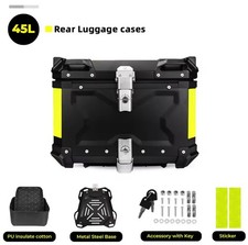 Bauletto Moto Portapacchi 45L Impermeabile Bagagliaio Posteriore Turismo Viaggi