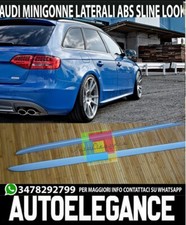 0437 MINIGONNE LATERALI AUDI A4 B8 8K AVANT BERLINA SLINE S4 RS4 GREZZO