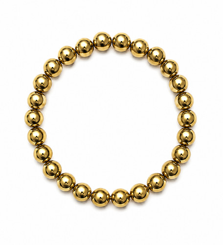 Bracciale oro ematite fatto - , a