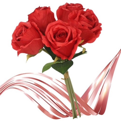 Bouquet fiori rose rosse - di,
