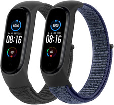 2 Pezzi Cinturini per Xiaomi Mi Band 6/ 5/ 4/ 3/Amazfit Band 5, in Nylon, Sporti